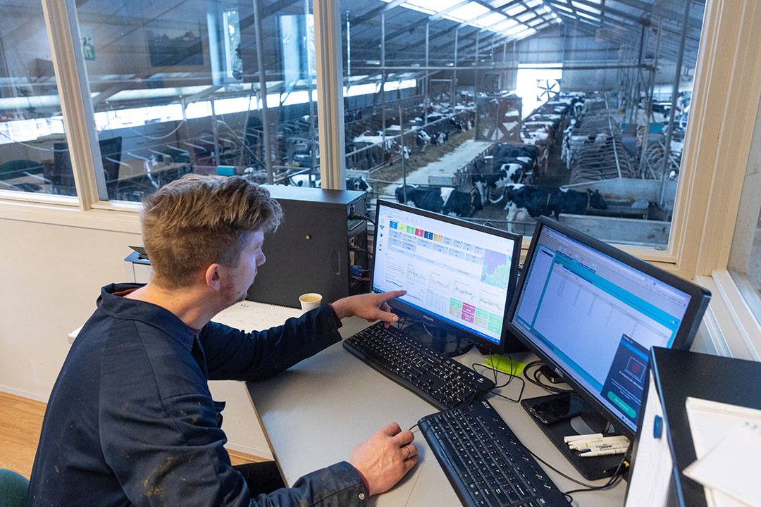 Maatschap De Greef in Woudenberg gebruikt het Uniform Agri managementsysteem om de koeien te monitoren